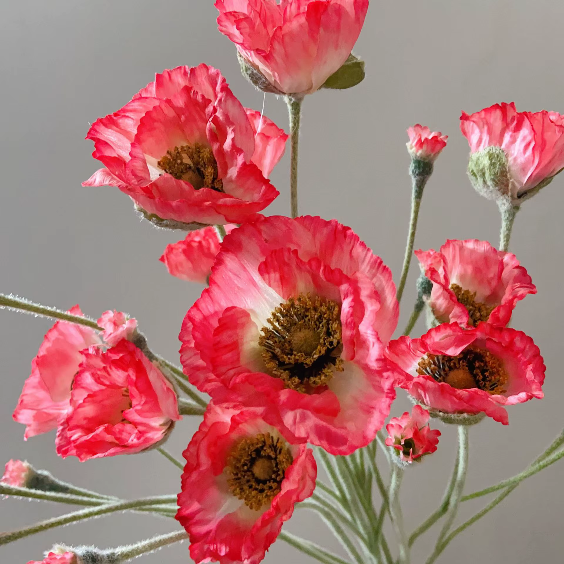 Fleurs artificielles de coquelicot