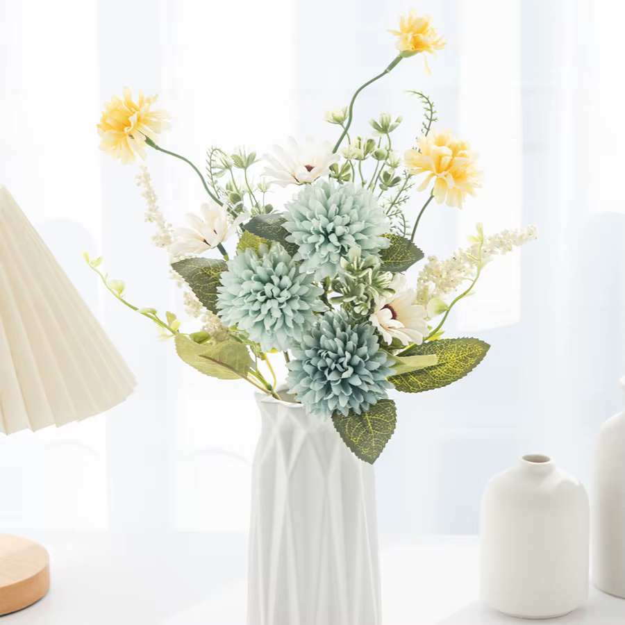 Fleurs artificielles en soie