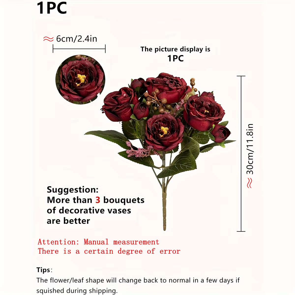 Pivoines simulées, mariages