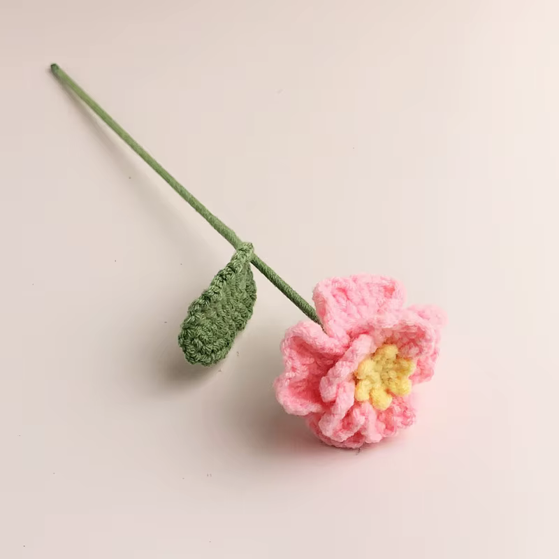 Bouquet de fleurs en Crochet de pivoine
