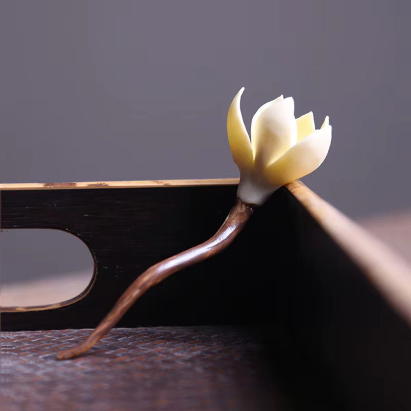 Figurines de Fleurs en Céramique Faites à la Main