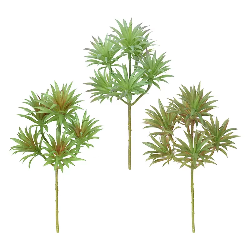 Plantes vertes artificielles en plastique