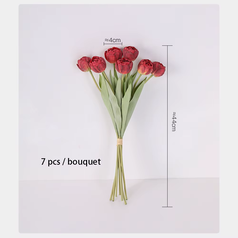 Bouquet de fleurs artificielles en soie