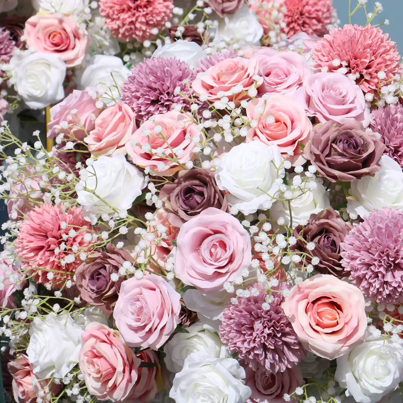 H7593 3/4 boule de fleurs centre de Table de mariage boules de décoration Roses