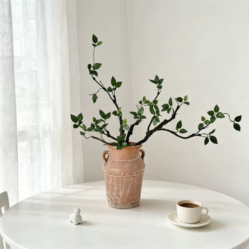 Branches artificielles vertes de 43 cm pour centre de table