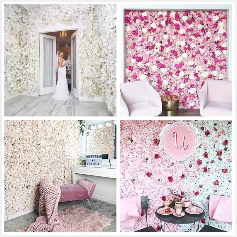 Fleurs de roses en soie 3D