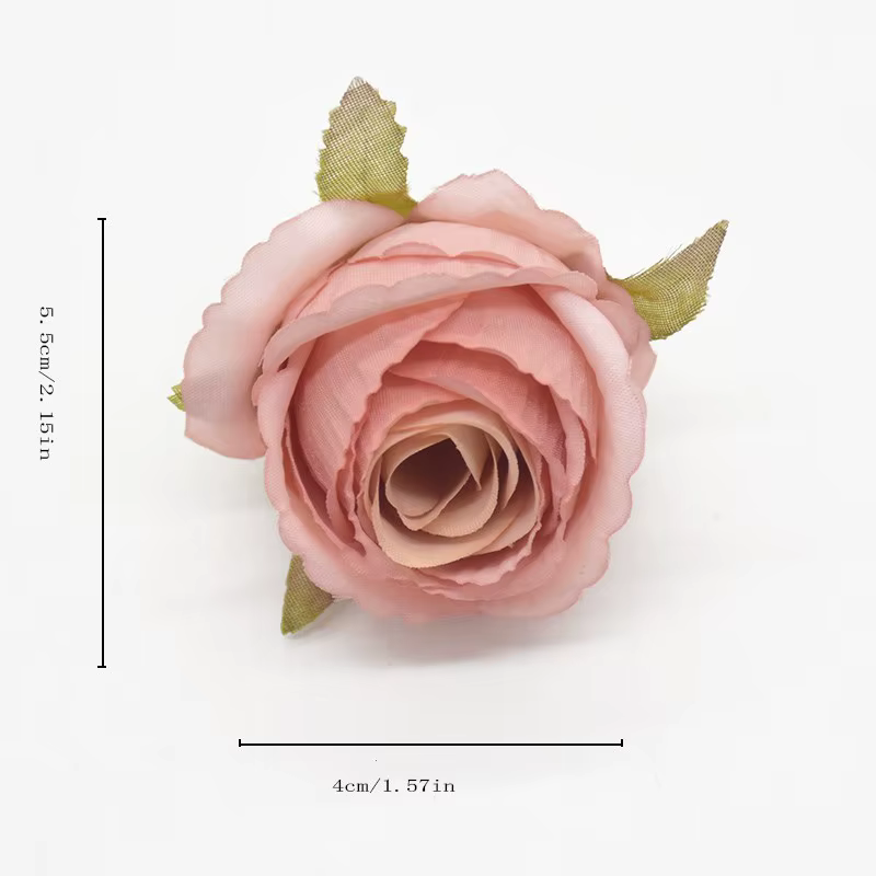 Roses artificielles en soie