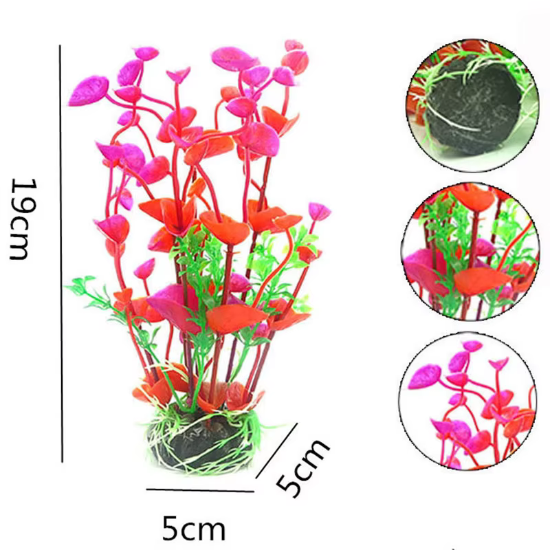 Fleur violette artificielle fausse plante en plastique