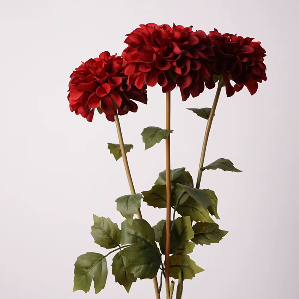 Fleur de Dahlia artificielle en soie