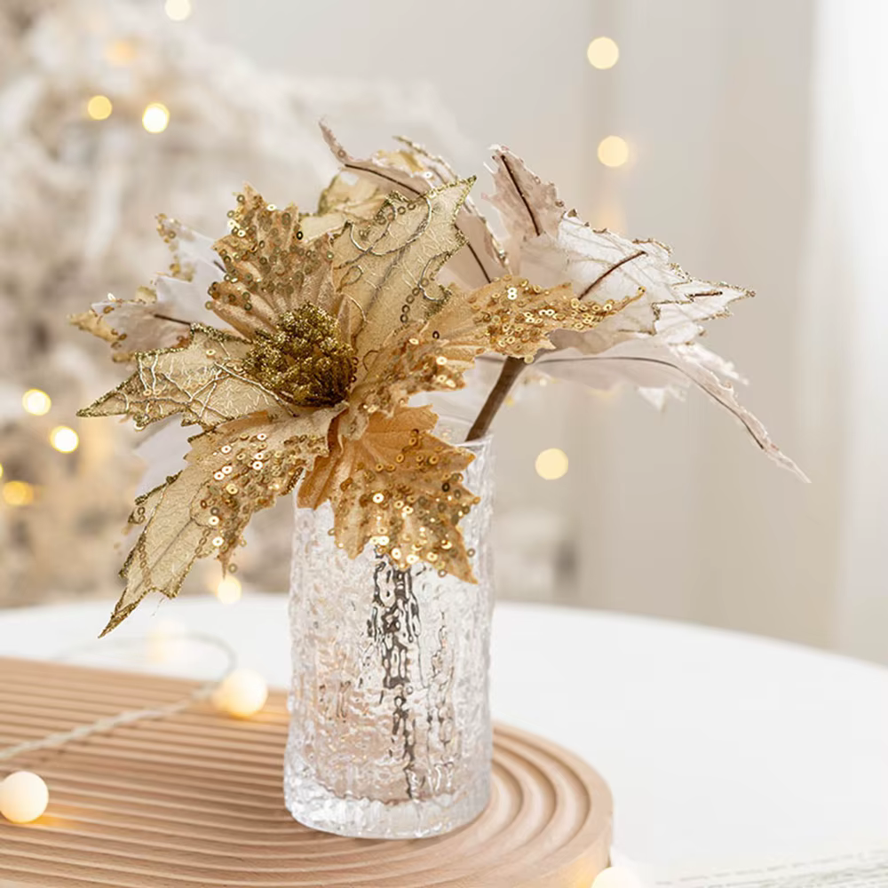 Fleur de noël artificielle de haute qualité