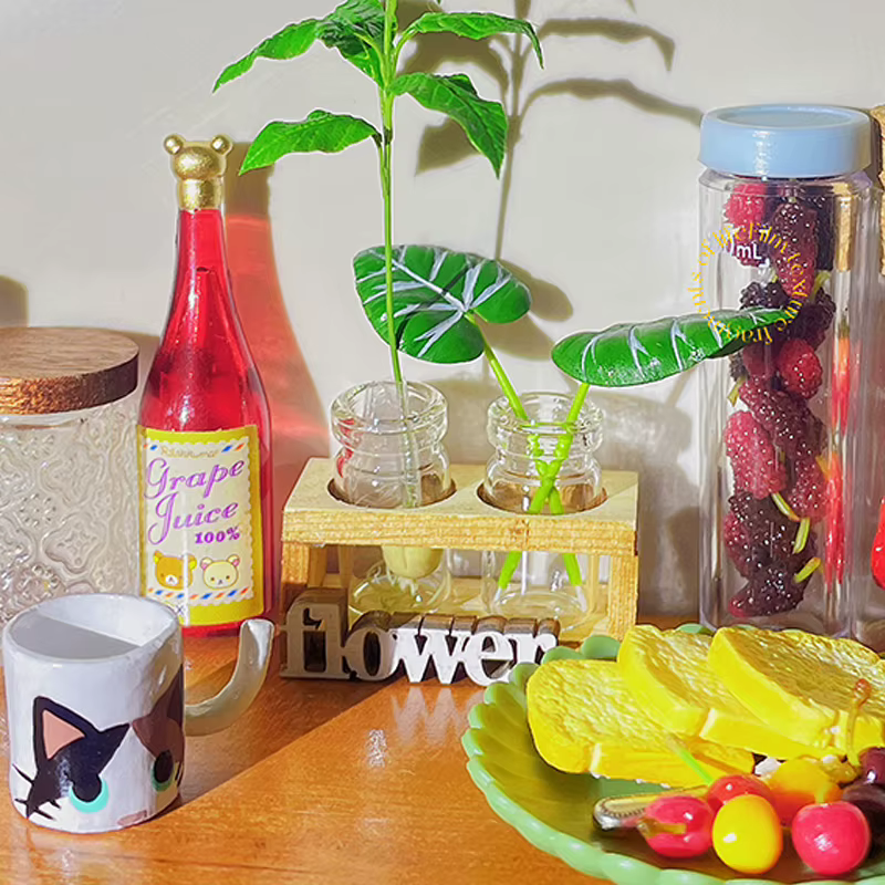 Vase à fleurs hydroponique l'inventaire en bois