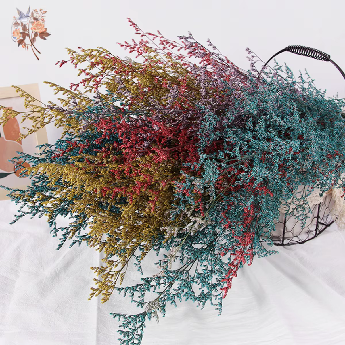 Limonium naturel séché pour les amoureux