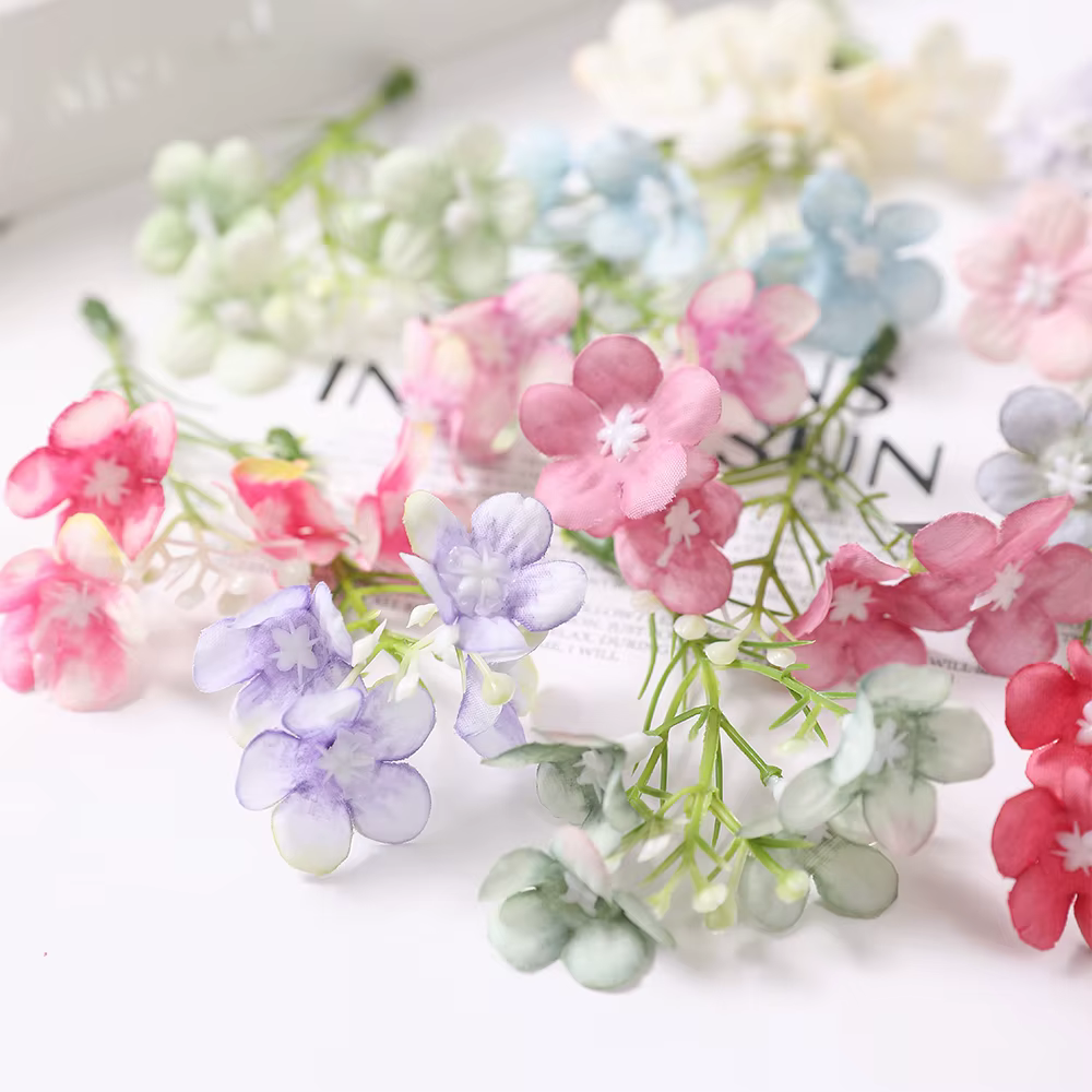 10/20 pièces fleurs de Gerbera artificielles tête de marguerite décor à la maison bricolage guirlande fête de mariage fleur décoration murale épingle à cheveux accessoires