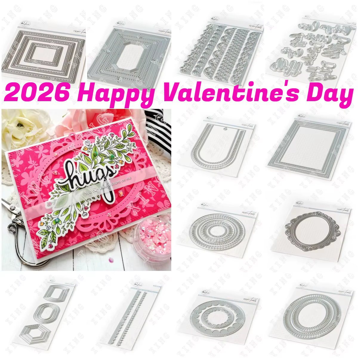 Plaque de couverture de grille florale pour la saint-valentin