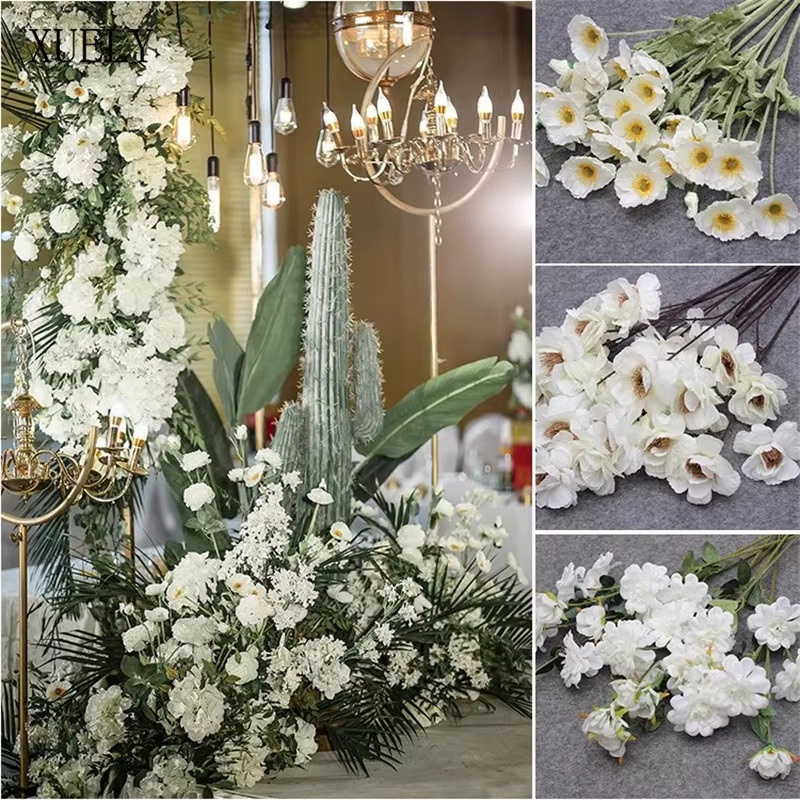 Fleurs artificielles pour décor de mariage