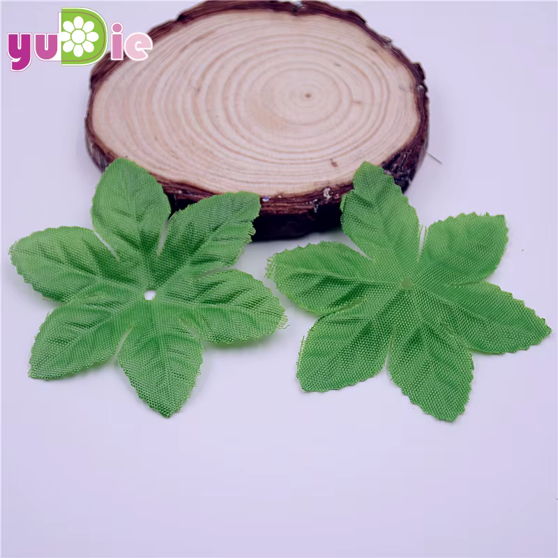 InjGreen-Feuilles Artificielles Faux Cuir oral elu pour Décoration de Mariage