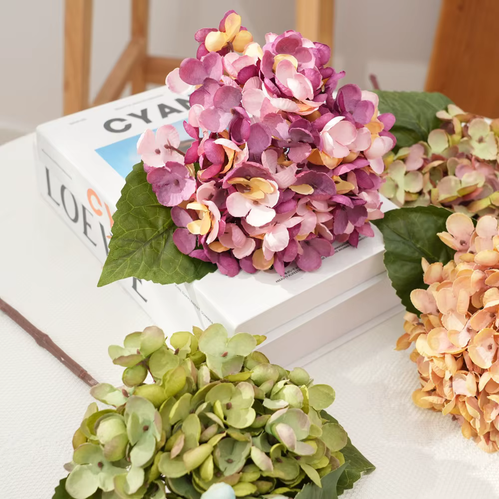 Fleurs artificielles, champignon rétro