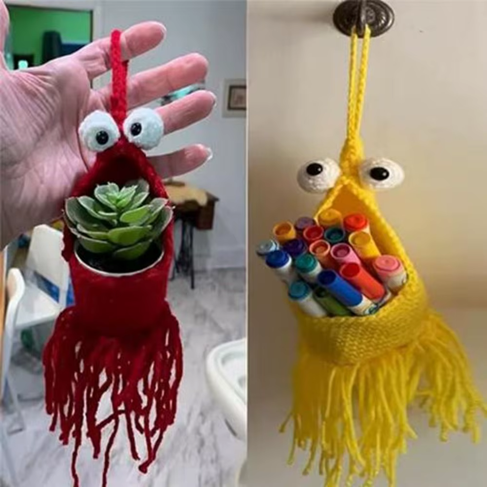 Cintre pour plantes au Crochet en forme de homard