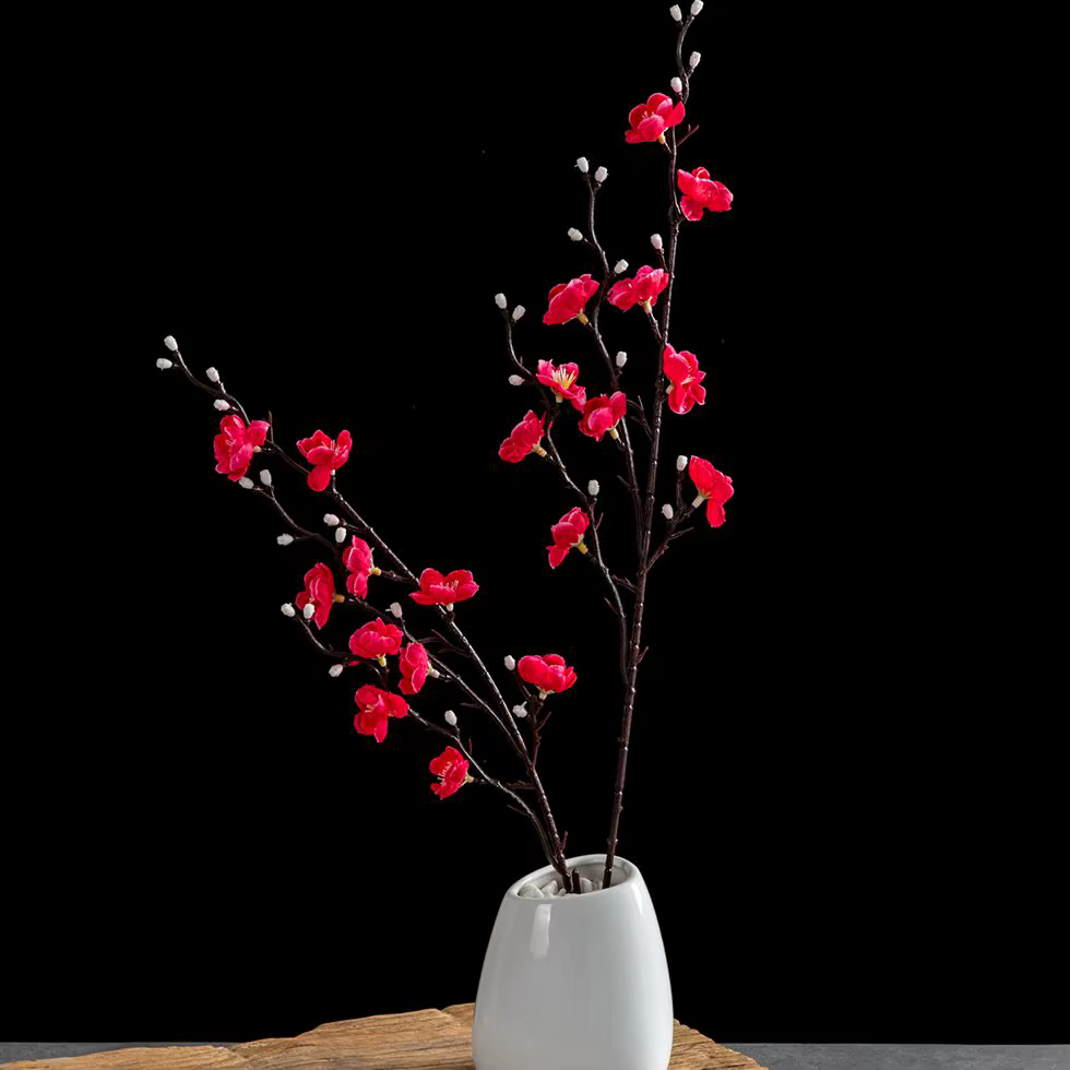 Fleurs artificielles en soie