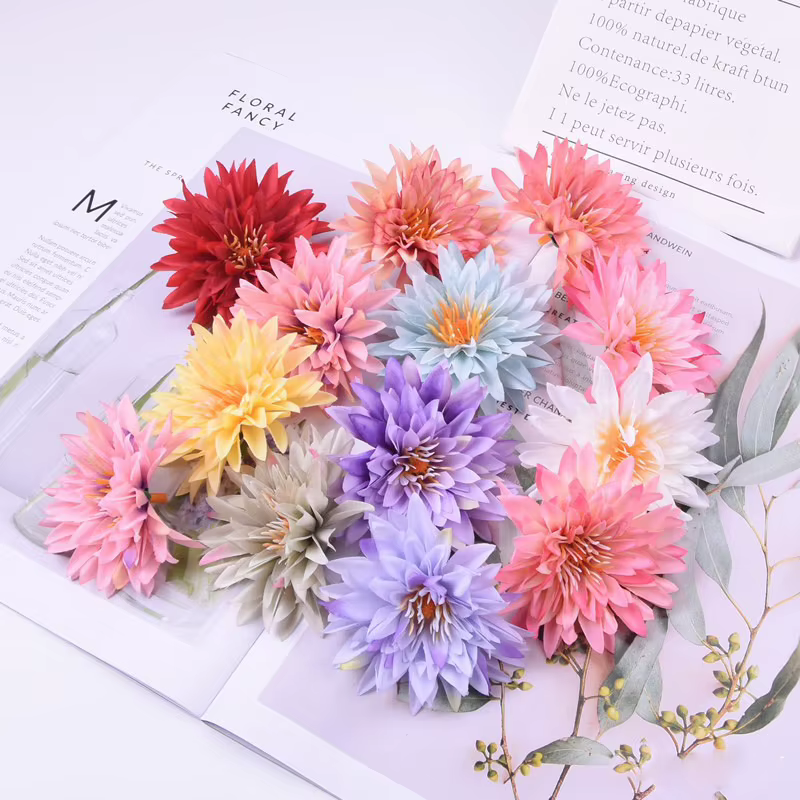 Fausses têtes de gerbera