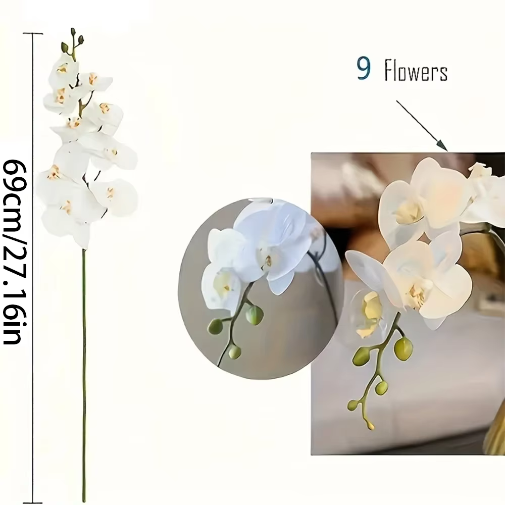 Branches de fleurs artificielles de Phalaenopsis