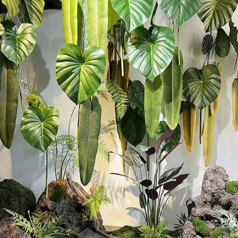 Feuilles de Calla artificielles en plastique