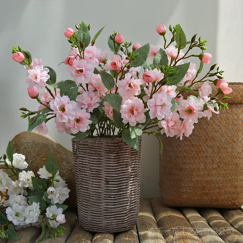 3 pièces 45cm 5 Frok camélia fleurs en soie pour la maison Table mariage décoration