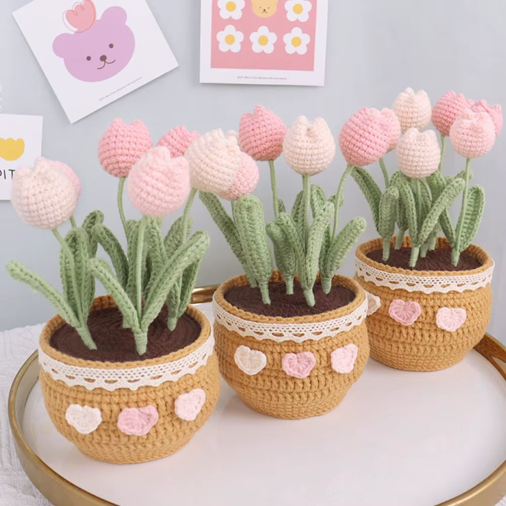 Kit de fleurs au crochet unique