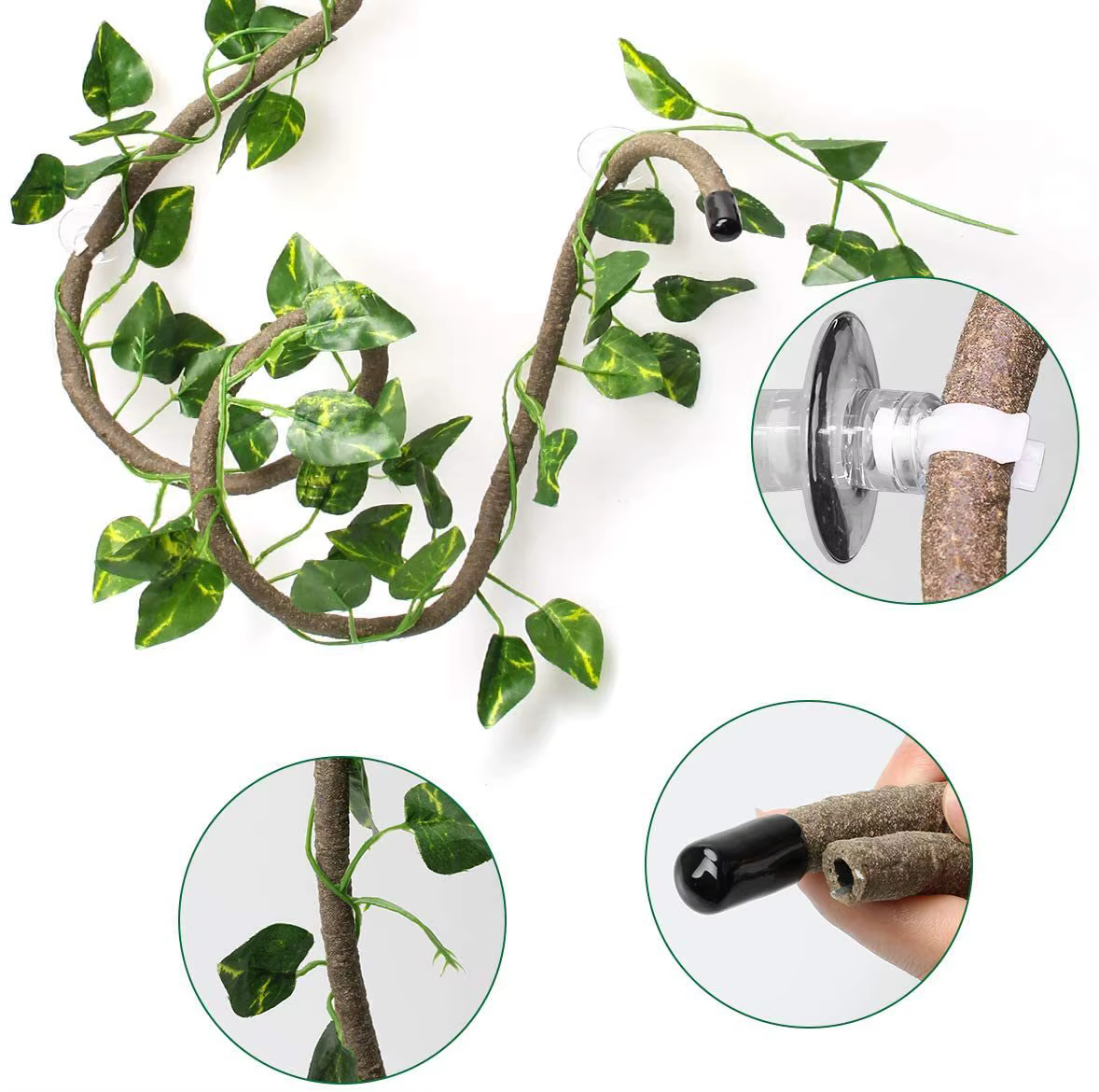 Vignes de reptiles flexibles artificielles