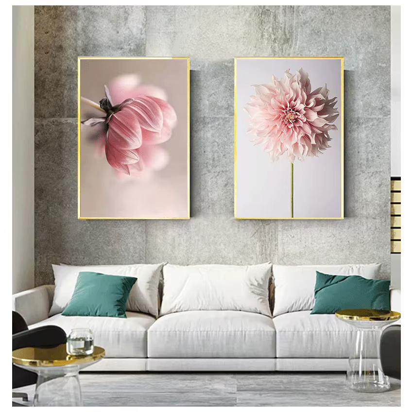 Imprimés d'art mural modulaires de fleurs