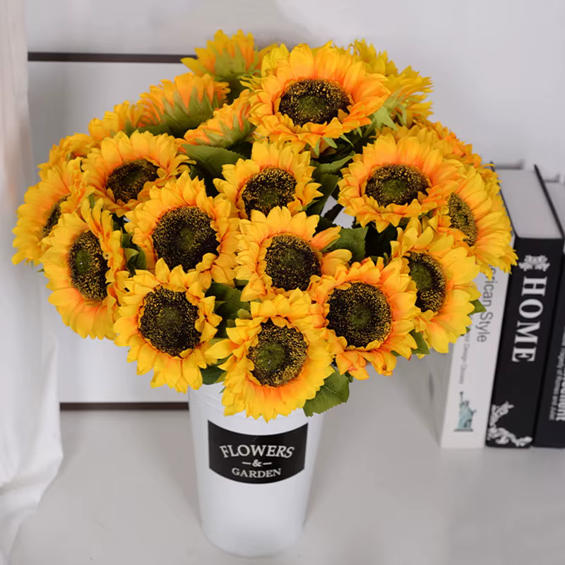Fleur de tournesol artificielle très réaliste