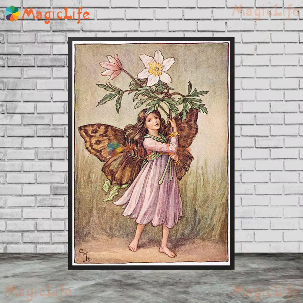 Affiche Murale Nordique de Fées de Printemps