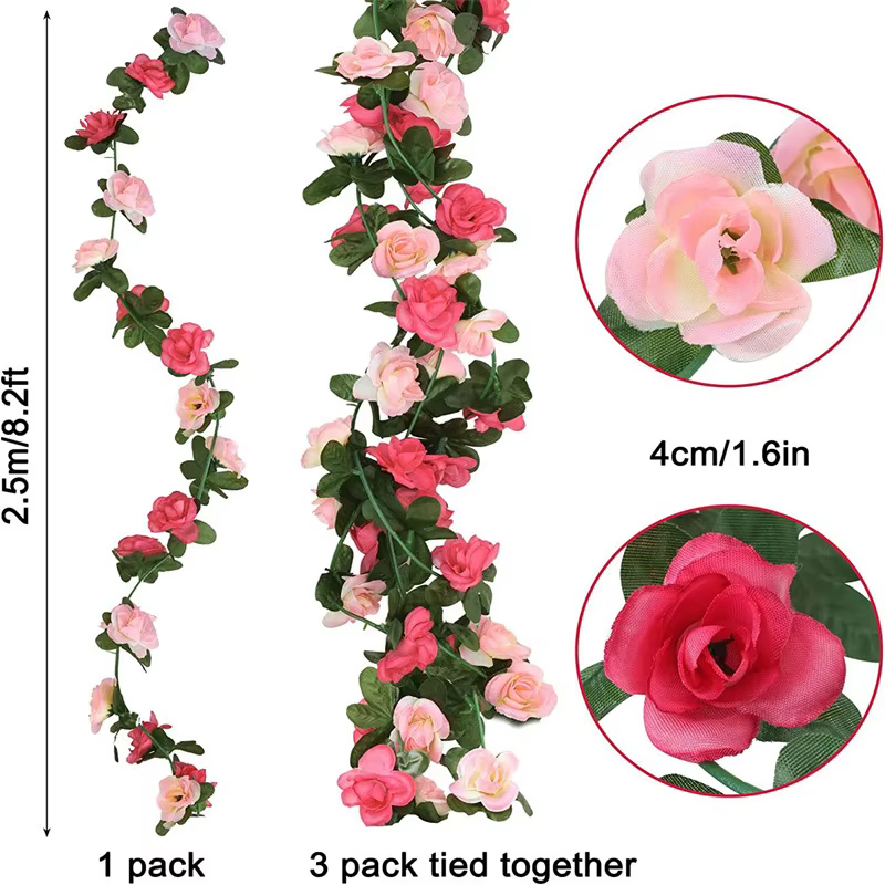 Mur de Vigne Artificielle de Pivoine
