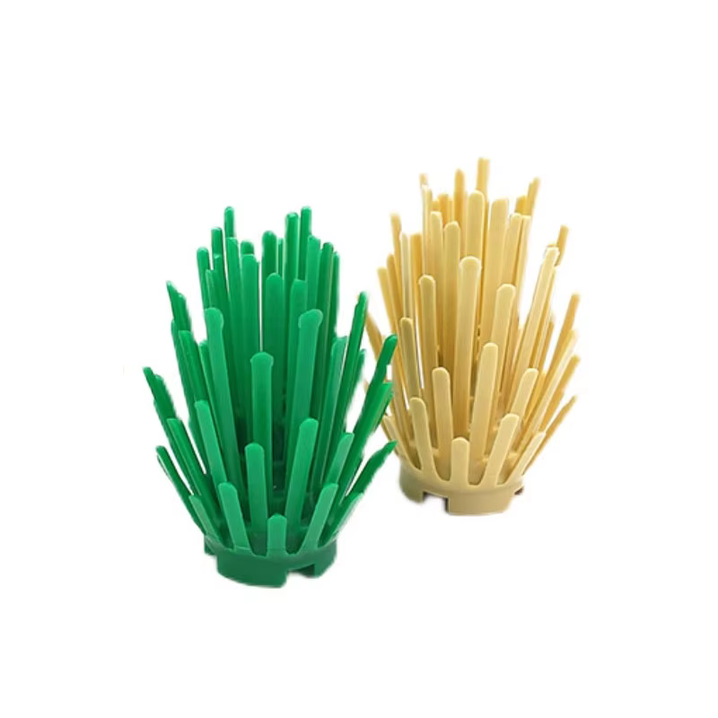 La plante de sable buisson 2x2x4 mauvaises herbes 6064 scène de jardin bloc de construction accessoires croissance épaisse de l'herbe Compatible avec la pièce Lego
