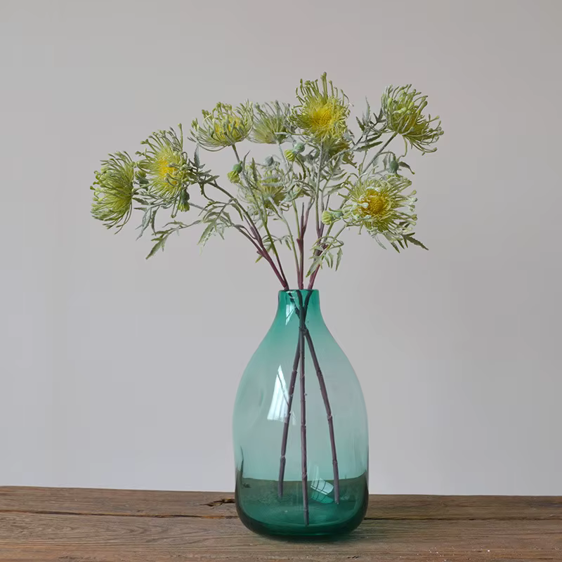 Fleurs Artificielles en Plastique Floquées