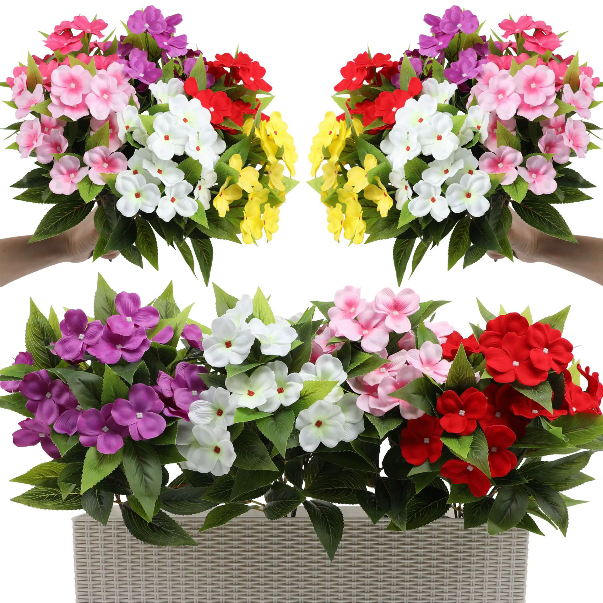 Fleurs artificielles, faux baume réaliste