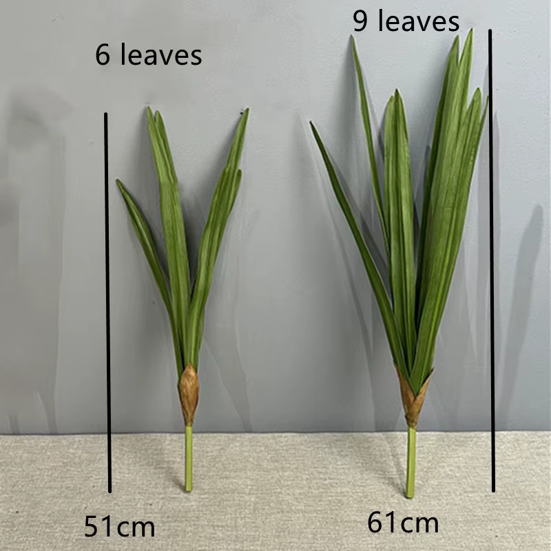 Feuilles d'orchidées épée artificielles