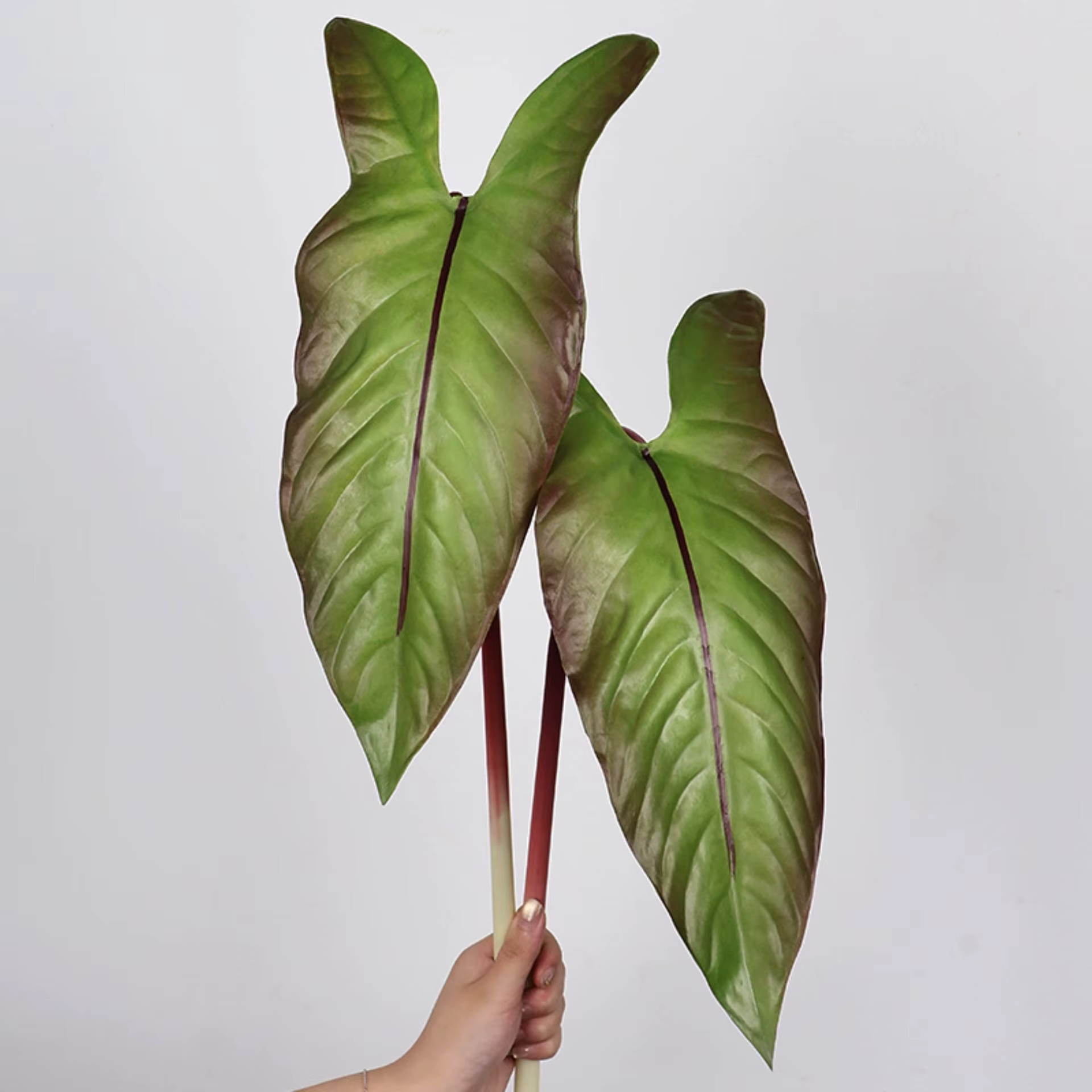 Feuille d'alocasie artificielle de 31 pouces