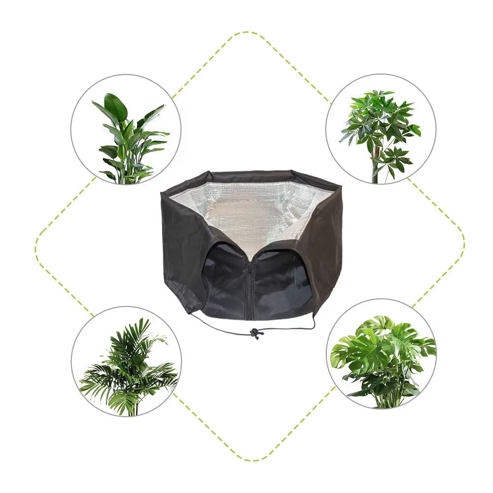 Couverture anti-gel réutilisable pour plantes