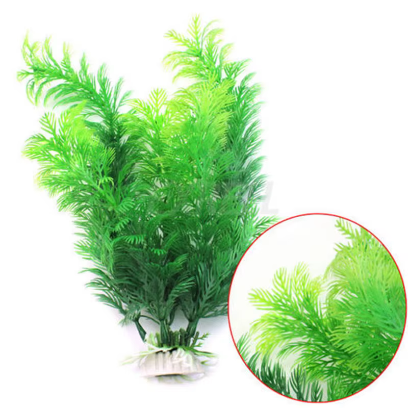 Mauvaises Herbes d'Eau Artificielles pour Simulation d'Aquarium