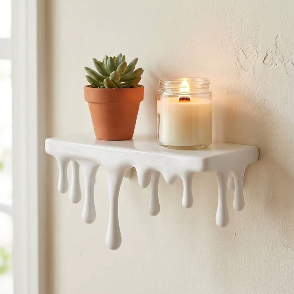 Étagère murale décorative 3D imprimée en plastique