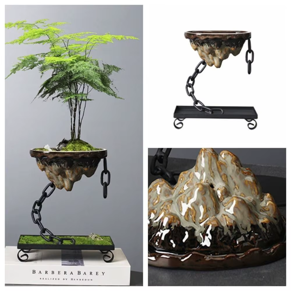 Pot de bonsaï moderne de paysage