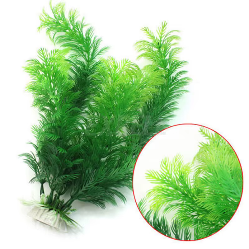 Mauvaises Herbes d'Eau Artificielles pour Simulation d'Aquarium