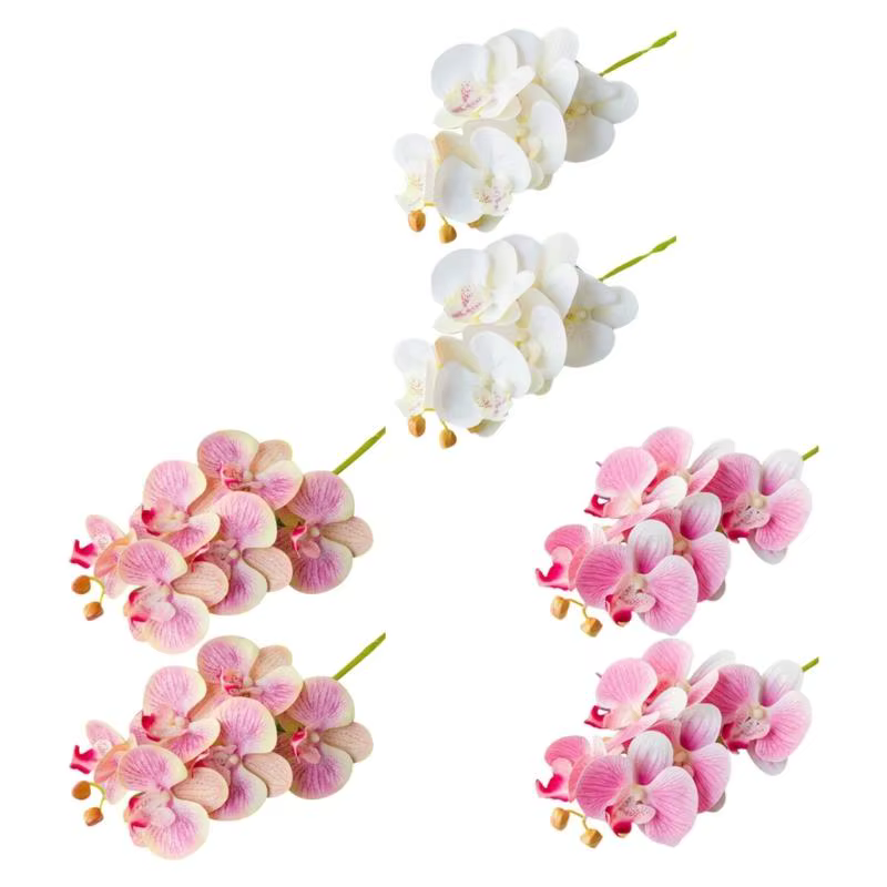 E8BD – lot 2 fleurs d'orchidées papillon