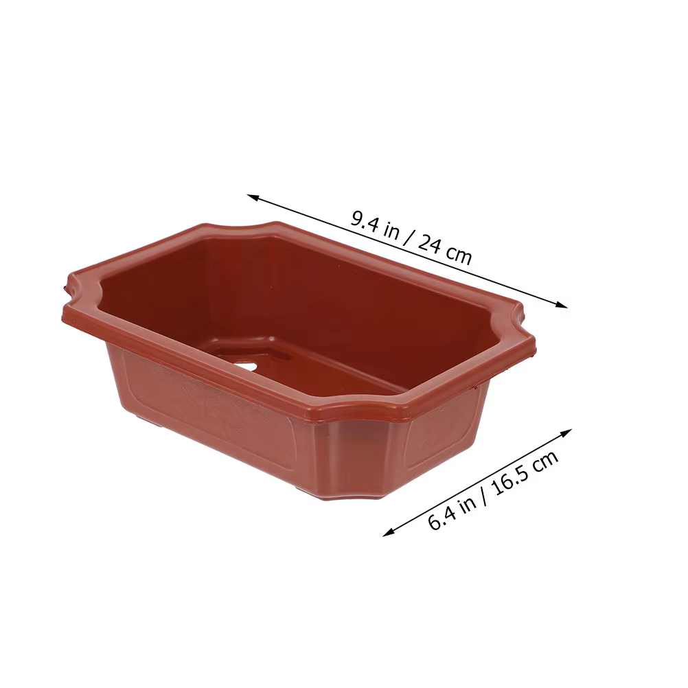 Lot de 10 grands pots de fleurs en plastique pour bonsaï