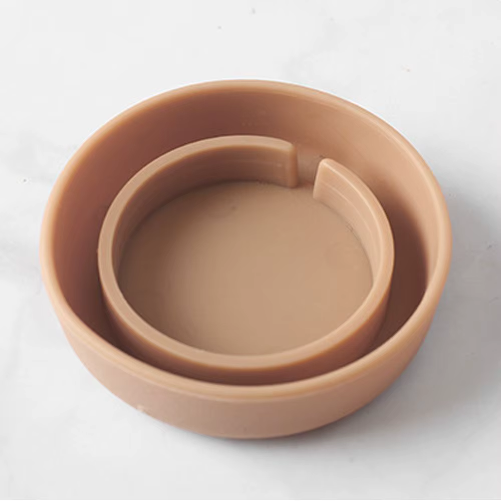 Pot de fleurs rond en plastique