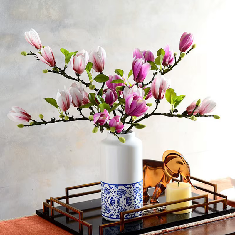 Fleurs artificielles, simulation 3D
