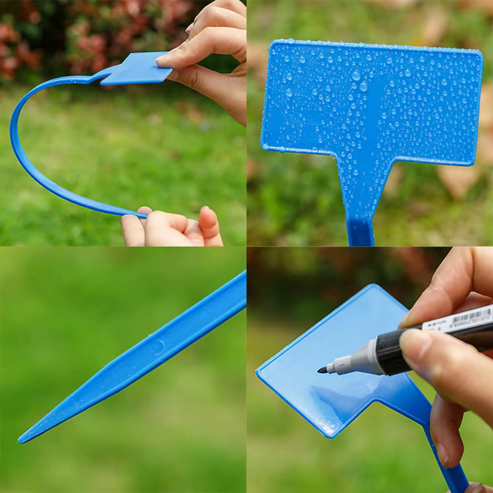 Étiquette de Jardinage en Plastique en Forme de T