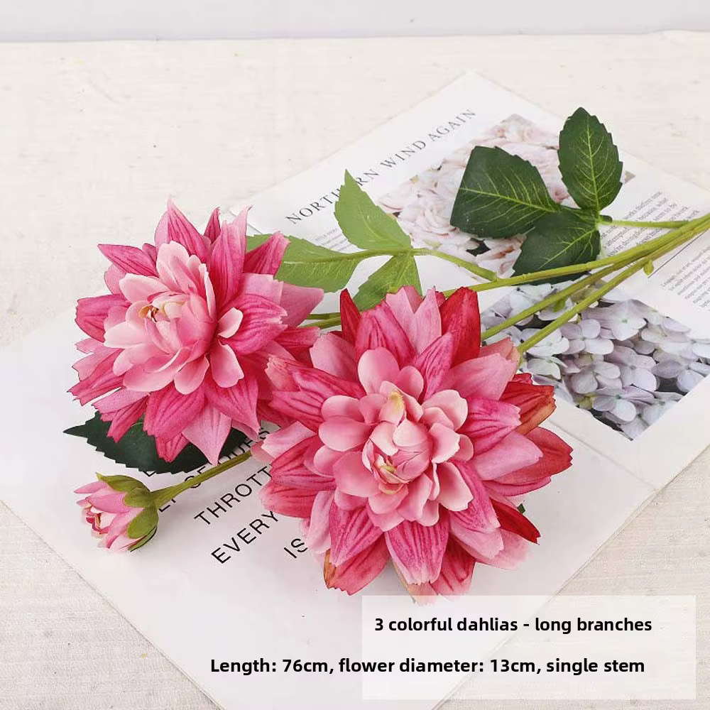 Fleur de Dahlia Artificielle Effet Réel