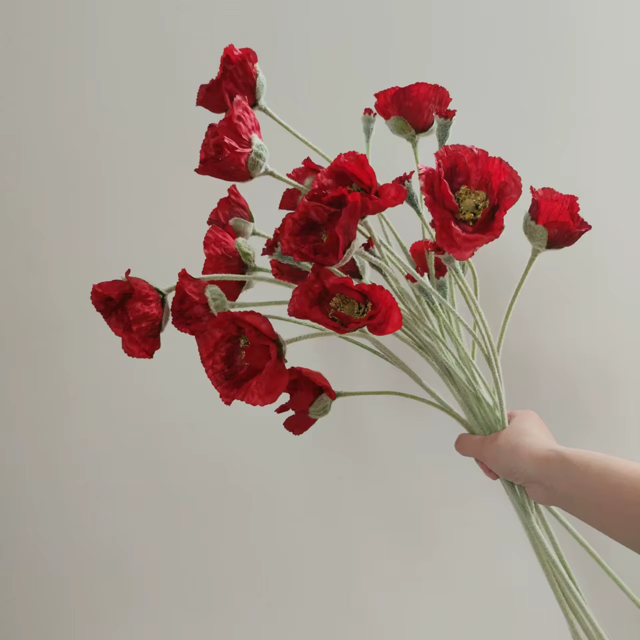Fleurs artificielles de coquelicot